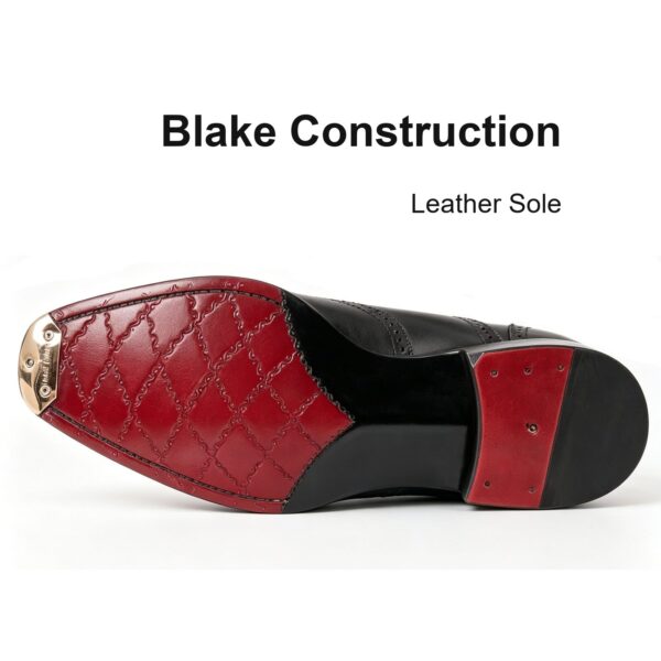 Full-Brogue Wingtip Oxford leather sole, Blake construction