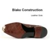 Full-Brogue Wingtip Oxford leather sole, Blake construction