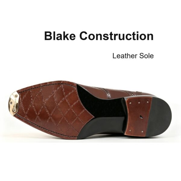Full-Brogue Wingtip Oxford leather sole, Blake construction