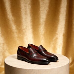 Hand-Patina Penny Loafer men's formal leather dress shoe, GRANDMARK promotional photo