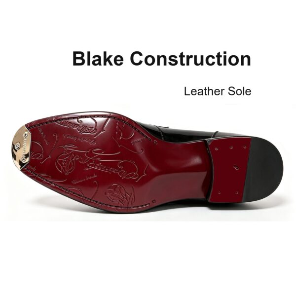Hand-Patina Penny Loafer leather sole, Blake construction