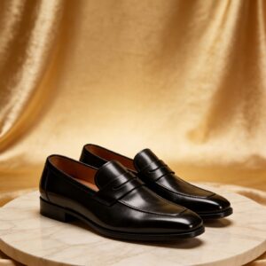 Plain Penny Loafer men's formal leather dress shoe, GRANDMARK promotional photo Plain Penny Loafer men's formal leather dress shoe, GRANDMARK promotional photo