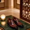Plain Penny Loafer men's formal leather dress shoe, GRANDMARK promotional photo Plain Penny Loafer men's formal leather dress shoe, GRANDMARK promotional photo