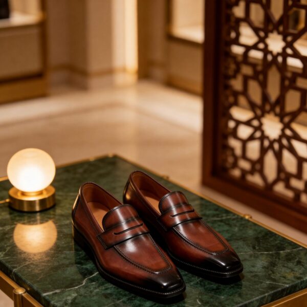 Plain Penny Loafer men's formal leather dress shoe, GRANDMARK promotional photo Plain Penny Loafer men's formal leather dress shoe, GRANDMARK promotional photo
