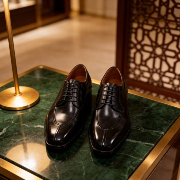 Split-Toe Derby men's formal leather dress shoe, GRANDMARK promotional photo Split-Toe Derby men's formal leather dress shoe, GRANDMARK promotional photo