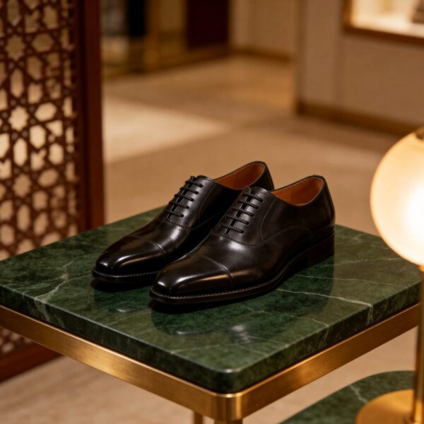 Straight Cap-Toe Oxford men's formal leather dress shoe, GRANDMARK promotional photo