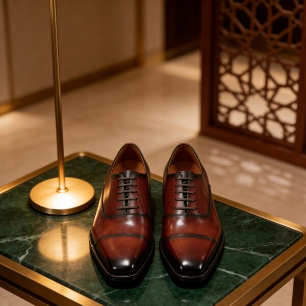 Straight Cap-Toe Oxford men's formal leather dress shoe, GRANDMARK promotional photo