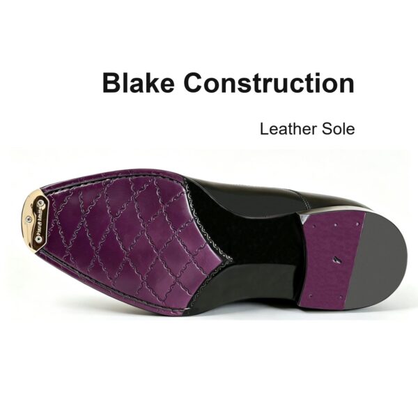 Straight Cap-Toe Oxford leather sole, Blake construction