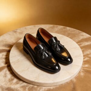 Braided-Knot Tassel Loafer men's formal leather dress shoe, GRANDMARK promotional photo