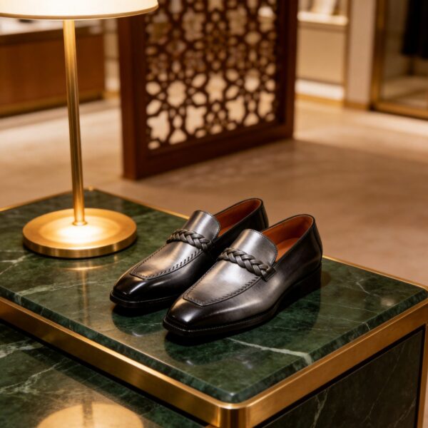 Venetian Loafer men's formal leather dress shoe, GRANDMARK promotional photo