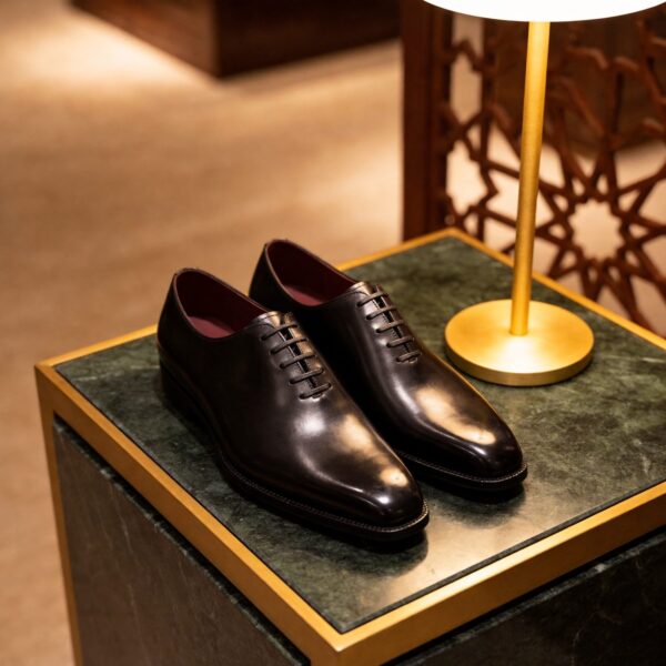 Wholecut Oxford men's formal leather dress shoe, GRANDMARK promotional photo