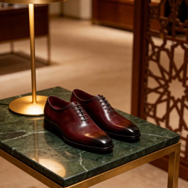 Wholecut Oxford men's formal leather dress shoe, GRANDMARK promotional photo